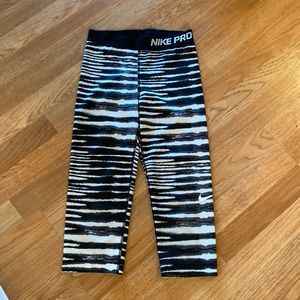 Nike Zebra Strip Workout Pants